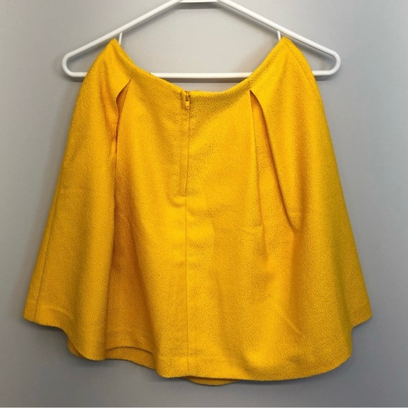 Pleated Yellow Skirt - Picture 2 of 3